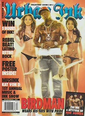 Urban Ink Tattoo Magazine #83 B Jim Jones Kat Von D Mia Troche + Big Poster VF   • £24.12