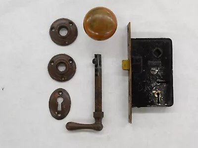 Vintage Russwin Mortise Lock W/ Lever Knob And Latch Bar • $39.85