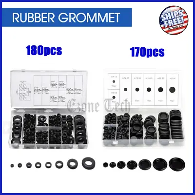 2 Styles Rubber Grommet Assortment Kit Set Firewall Hole Electrical Wire Gasket • $10.66