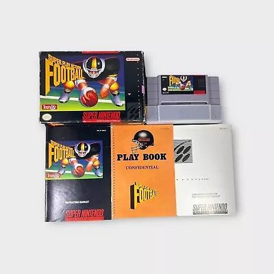 Super Play Action Football (Super Nintendo SNES) Complete CIB - With Inserts! • $22.99