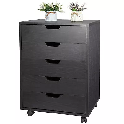 5 Drawers Dresser Clothing Storage Chest Chests Of 5 Drawers Organizer W/Wheels • $61.58