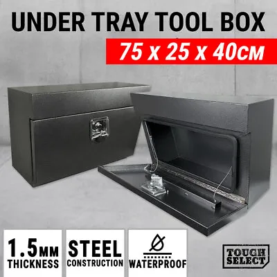 Under Tray Tool Box Pair Set Ute Grey Steel Toolbox Truck Undertray Underbody • $242.10