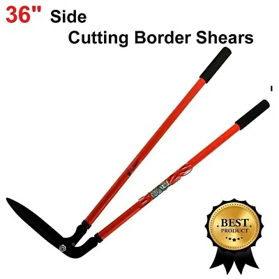 36  Side Cutting Border Shears Grass Lawn Edge Cutter Garden Trimmer Tool New • £14.49