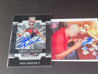 Zack Wheeler Phillies Mets Auto Signed 2009 Donruss Elite Card  • $19.99