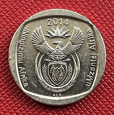 South Africa 2014 2 Rand. Zulu Xhosa Text. High Grade. KM# 273 • $4