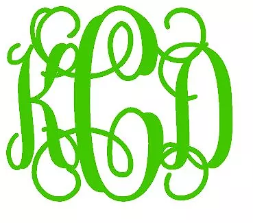 8 X 8 Personalized Monogrammed Vinyl Decal Car Wall Window Sticker • $8