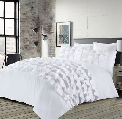 Percilla Duvet Cover Set W/ Pillow Cases Luxury Soft Lightweight Polycotton • £19.99