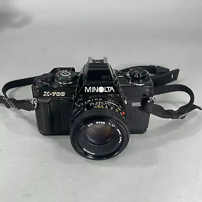 Minolta Broken Model Number #X-700 Film Camera Black Colored • $60.02