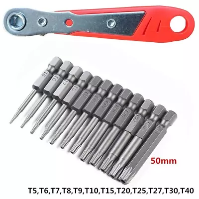 Star Shaped Bit Set For Drill And Impact Driver Star Bits Screwdriver Ratchet • $11.24