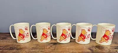 Vintage Disney Winnie The Pooh Kids Cups (5) Set Tea Time • $15.99
