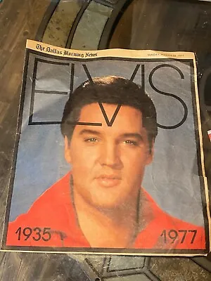 $13 • Buy The Dallas Morning News Life/Death Of  Elvis Presley Aug. 28, 1977  1935-1977