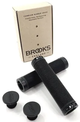 Brooks Cambium Rubber Lock On Bicycle Grips 130mm Black • $37.85