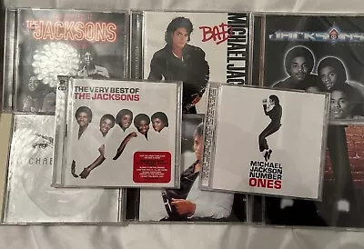 8 X MICHAEL JACKSON & The Jacksons CD Lot BAD Thriller OFF THE WALL Triumph • £13.99