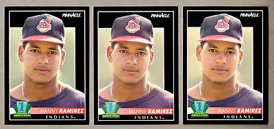 1992 - Pinnacle - Manny Ramirez (Cleveland Indians) RC #295 (Lot Of 3) • $0.99