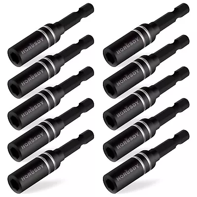 10PC Screwdriver Extension Drill Bit Holder Quick Release 1/4 Hex Shank Magnetic • $8.80