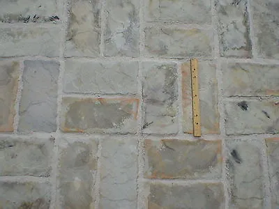 SIX 6x12x1.5  CASTLESTONE CONCRETE MOLDS MAKE 100s OF PAVERS NEXT DAY FREE SHIP • $41.99