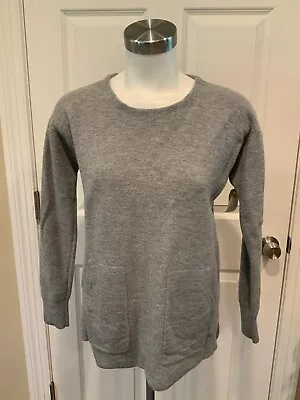 J. Crew Gray Pullover Sweater W/ Pockets Size Small (US) • $15