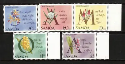1993 Samoa Christmas Stamps Set Of 5 SG 907/11 MUH • $11.95
