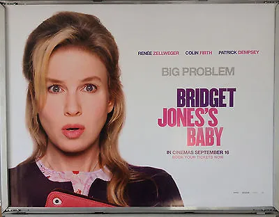 Cinema Poster: BRIDGET JONES'S BABY 2016 (Renée Zellweger Quad) Colin Firth • £12.95