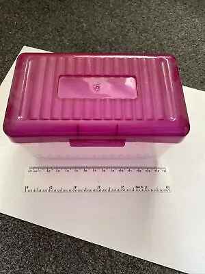 £6 • Buy Pink Index Box Storage For Cards