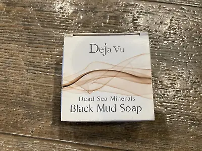 Deja Vu Cosmetics Dead Sea Minerals Black Mud Soap 4.4 Oz. Made In Israel • $12.98