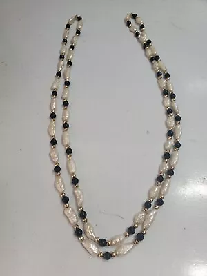 Vintage Necklace Natural Mother Of Pearl   34   19g    5305/10 • $97