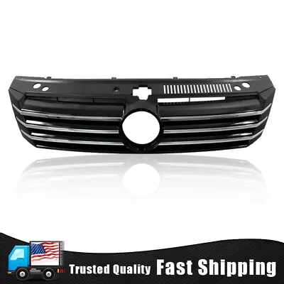 Fit 2012 2013 2014 2015 VW Volkswagen Passat Grille Black W/Chrome Molding Grill • $71.99