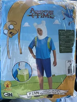 $24 • Buy New~ Adventure Time Finn Costume Kids Small 4-6 Cosplay 3 Piece Fast Ship