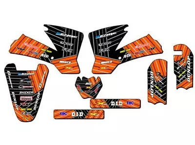 2002-2008 SX 65 RACE SERIES Orange Senge Graphics Kit Compatible With KTM • $82.49