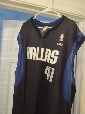 Dirk Nowitzki Dallas Mavericks Reebok Team Apparel Size XXXL Jersey • $35