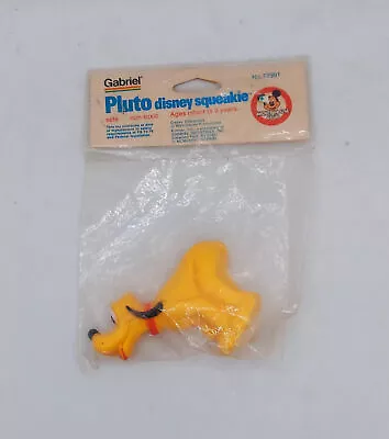 1977 Gabriel Walt Disney Mickey Mouse Club Squeakie Rubber Toy Pluto • $30