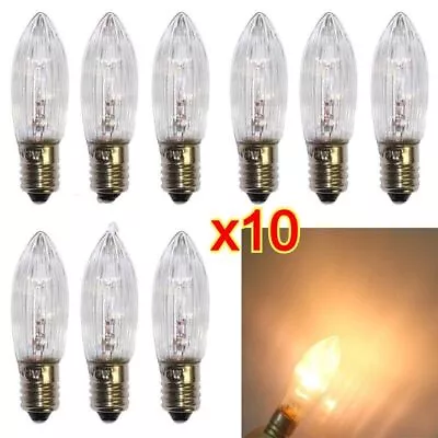 Candle Light Lamp Bulbs - E10 Led Replacement Lamps Bulb Decor For Lights Chains • $19.94