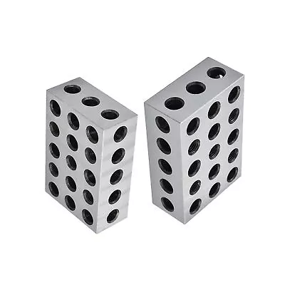 2-4-6 Blocks Matched Pair 23 Holes 0.0002 Ultra Precision Hardened Steel 246 ... • $123.11