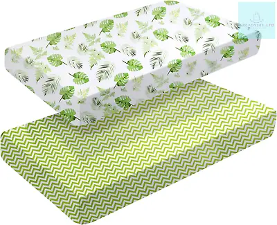 2 Pack Cot Bed Fitted Sheets 120 X 60cm | Bedding For Cot Bed | Breathable For • £19.43