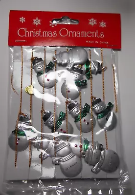 Vintage Christmas SNOWNMAN Garland Decoration For Mini Feather Tree 32  NEW #3 • $5