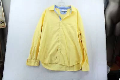 Nautica Classic Stretch Mens Yellow Button Down Shirt Long Sleeve Size XXL • $12.66
