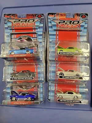 Maisto Pro Rodz Set Of 6 Ford Mustang Diecast 1:64 Cars!!! • $75
