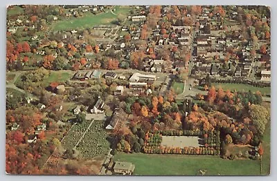 Postcard Millbrook New York Aerial View Of The Village Of Millbrook • $5.75