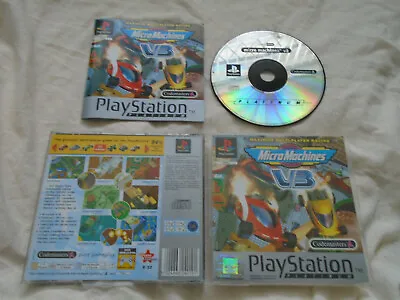 Micro Machines V3 PS1 (COMPLETE) Platinum Racing Rare Sony PlayStation • £7.95