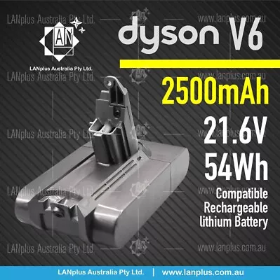 True Capacity 2500mAh 21.6V Dyson V6 Vacuum Battery 4 DC58 DC59 DC61 DC62 Video • $57.99