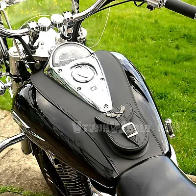 S) HONDA VTX1300 S R C T CUSTOM & RETRO LEATHER TANK Panel Cover Pad Bra Bib  • $123.95