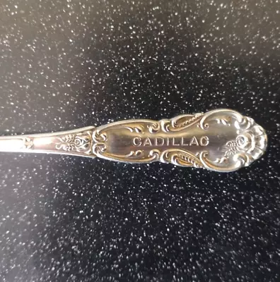 Rare ANTIQUE CADILLAC HOTEL DETROIT MICHIGAN SILVER Plate OLIVE COCKTAIL  FORK • $48.95