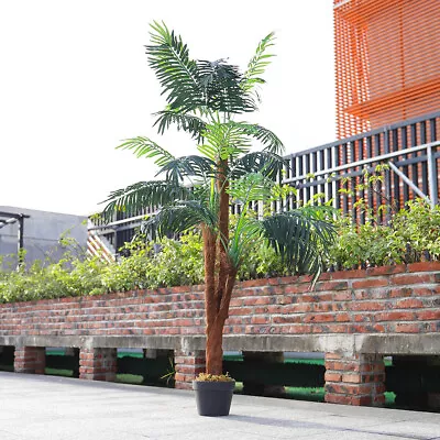 Large Artificial Palm Tree 150cm Light Green 5ft Realistic Faux House Plants • £49.95