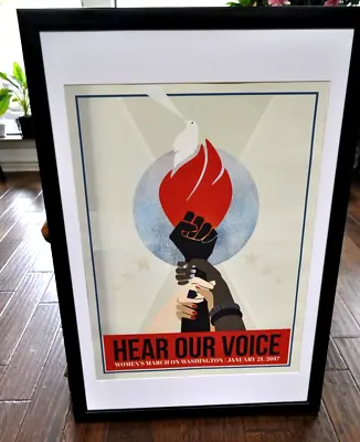 Original 2017 Hear Our Voice Womens March On Washington By Liza Donovan Rights • $195