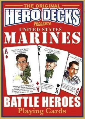 U.S. Marines Battle Heroes Hero Deck Poker Size Playing Cards Veterans NEW • $13.99