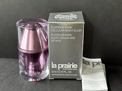 La Prairie Platinum Rare Cellular Night Elixir 0.10oz/ 3ml *Travel Size NWB • $97.99