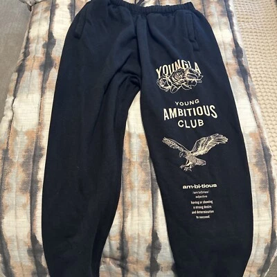 $40 • Buy Youngla Mens 233 The Immortal Joggers Pants Red Street Wear Ambitious L New