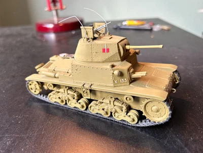 £10 • Buy Vintage Tamiya Built Painted Model Kit 1/35 WW2 Italian Carro Armato M13/40 Tank