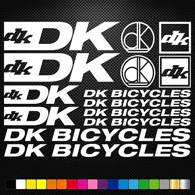 FITS DK Bicycles Vinyl Stickers Sheet Bike Frame Cycles Cycling Mtb Road • $15.42