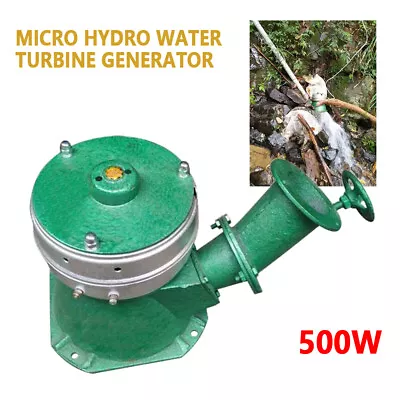 $216.60 • Buy Hydroelectric Generator Modern Micro Hydro Power Station Water Turbine 110V 500W